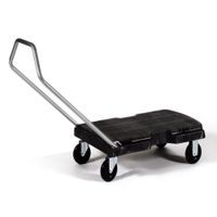 Rubbermaid FG440100BLA Triple Trolley, Standard Duty, Black,
Plastic - 20-1/2 x 32-1/2"