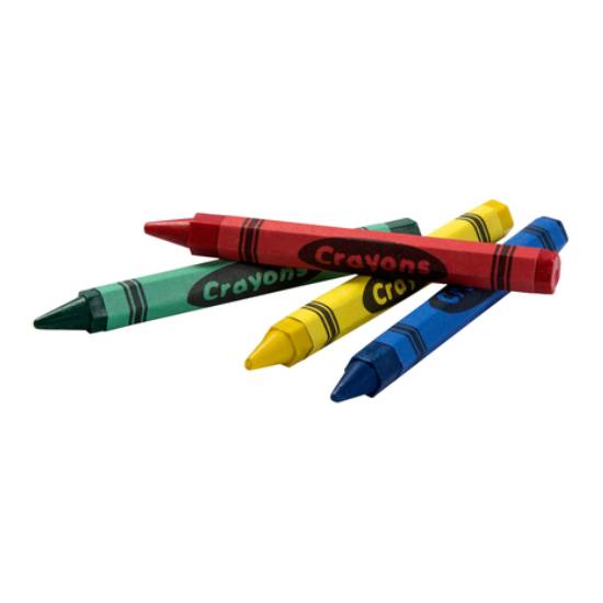 4PACK CRAYONS RBGY (500)