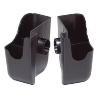 San Jamar BD100S Dome Snap-On Straw & Stir Stick Caddy,
Black, Plastic