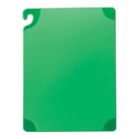 San Jamar CBG182412GN Saf-T-Grip Cutting Board, Green,
Plastic - 18" x 24" 1/2"