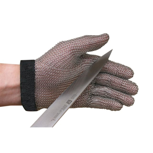 5 FINGER STEEL MESH GLOVE LG