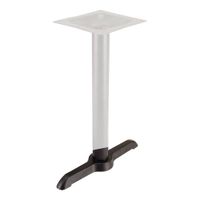 22X5 Table Base, Single Blade, Black, Steel - 22"