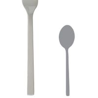 Steelite 5369HS003 Silhouette Half Satin Oval Bowl Dessert
Spoon, 18/10 Stainless Steel - 7-1/2"