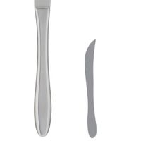 Steelite 5377S048 Lisse Butter Knife, 18/10 Stainless Steel
- 7"