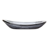 Steelite 6513G376 Scape Smoked Oval Bowl, Gray, Glass - 4 oz