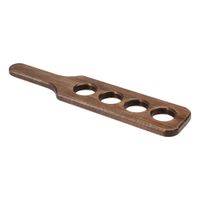 Steelite 6525T187 Wood Caddy Beer Flight Paddle W/4 Holes,
Wood - 18-1/4" x 4"