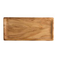 Steelite 6525TW304 Creations Serving Plate, Olive, Wood -
13-3/4" x 6-1/2"