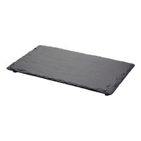 Steelite 6581WS008 Welsh Slate Cheese/Charcuterie Serving
Platter W/Feet, Dressed Slate - 19-3/4" x 11-3/4"