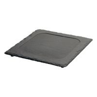 Steelite 6581WS009 Welsh Slate Starter Plate W/Feet, Dressed
Slate - 8-1/4" x 8-1/4"