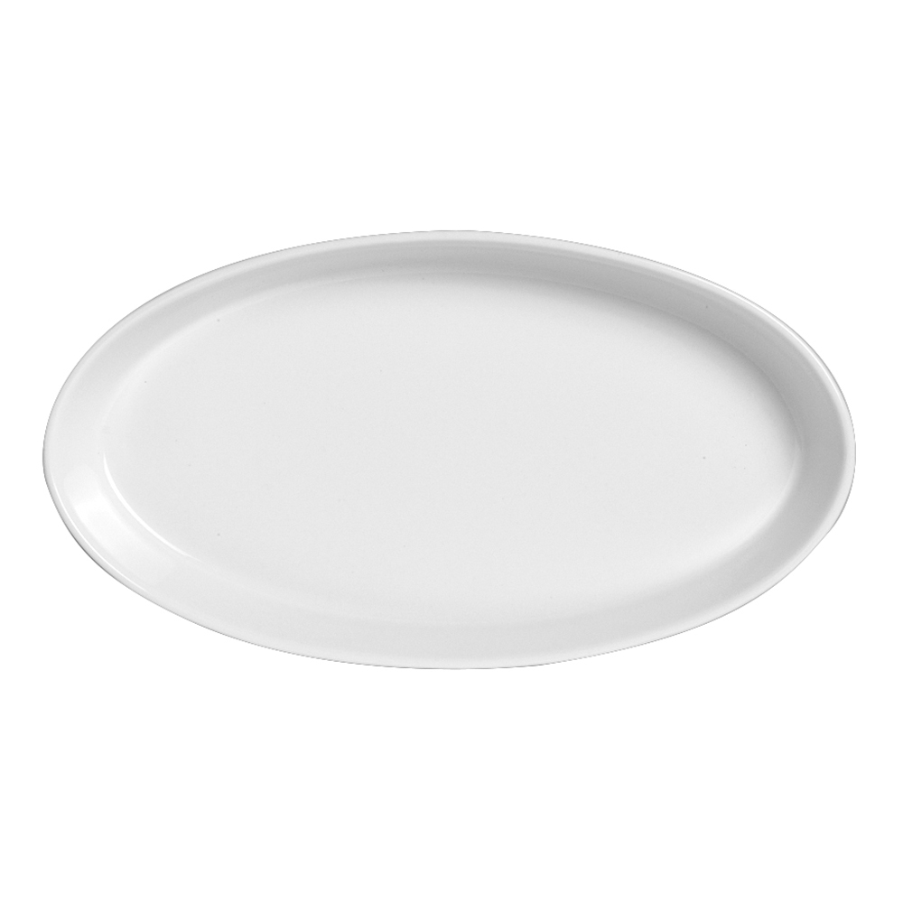 BAKER 10X7" OVAL WHITE (EA)