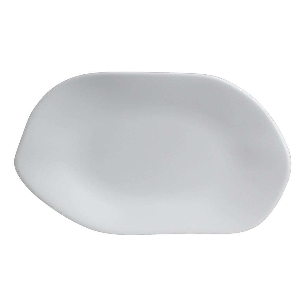 10" OVAL PLATTER MEL, WHITE (1