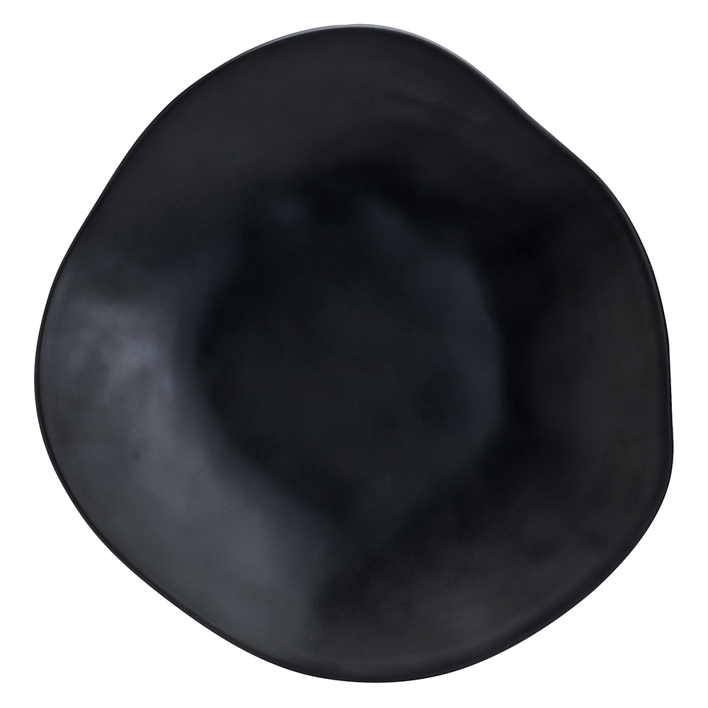 PLASTIC FRUIT BOWL 15" BLACK (