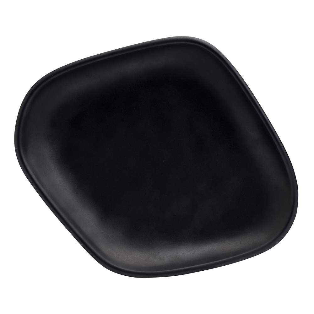 PLATTER, PLASTIC RECT BLACK