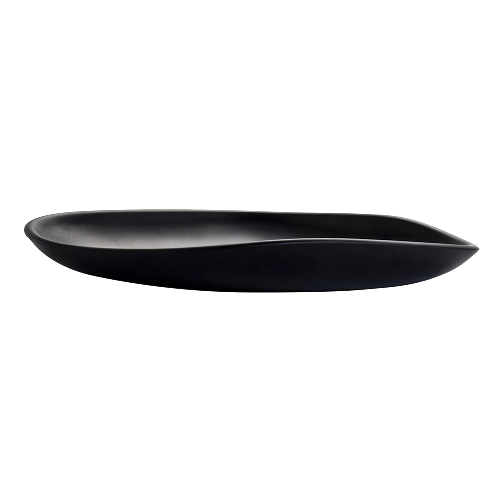 PLATTER, PLASTIC RECT BLACK