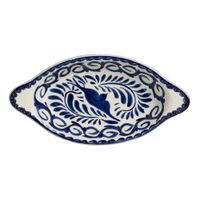 Steelite A120P152 Puebla Oval Rarebit, Blue/White, China -
12 oz