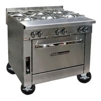 Southbend P36D-BBB Platinum Heavy Duty Gas Range, Stainless
Steel - 255,000 BTU