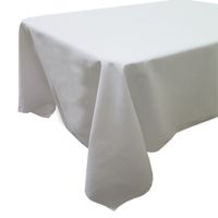 Snap Drape TULT5272HWH Tablecloth, White, Polyester - 52" x
72"