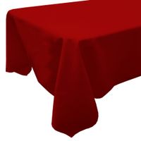 Snap Drape TULT5272RED Tablecloth, Polyester, Red - 52" x
72"