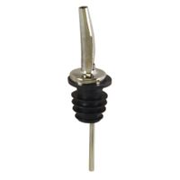 Spill-Stop 285-50 Tapered Liquor Pourer, Black, Chrome (w/
Poly-Kork)