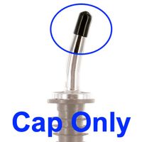 Spill-Stop 30102 Liquor Pourer Dust Cap, Black, Plastic -
1/2"