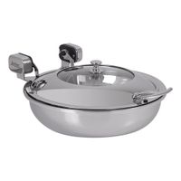Spring 2472-6/36 Buffet Server, Stainless Steel/Glass - 4 qt