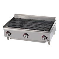 Star 5136CF Star-Max Heavy Duty Electric Charbroiler,
Stainless Steel/Cast Iron - 36" x 25-3/5" x 14-1/4"