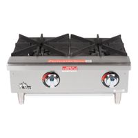 Star 602HWF Star-Max Gas Hot Plate, side by side- Two 12"
Burners