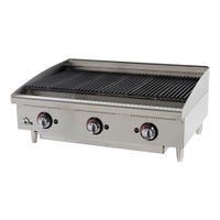 Star 6136RCBF Star-Max Gas Charbroiler, Radiant- 36"