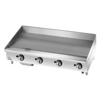 Star 648TF Star-Max Gas Griddle, Embedded Modulating
Thermostat (Polished Steel - 48"