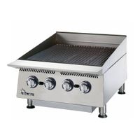 Star 8024CBA Ultra-Max Gas Charbroiler, Lava Rock- 24"