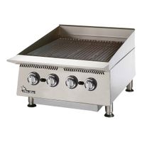 Star 8124RCBA Ultra-Max Radiant Char-Broilers, Stainless
Steel - 24" x 31" x 18"