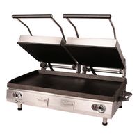 Star PST14D Pro-Max 2.0 Sandwich Grill, Split-Top, Aluminum,
Smooth Surface, Electronic Controls- 14", 120/[208/240]V