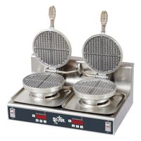 Star SWB7R2E Dual Round Standard Waffle Baker, Stainless
Steel - 16" x 19-3/4" x 8-3/5"