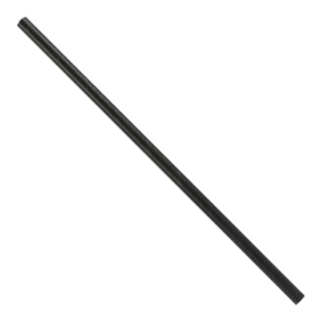 STRAW PAP 7.7" JMBO BLK (10)