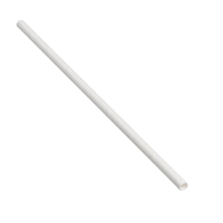 STRAW PAP 7.7" JMBO WHT (10)