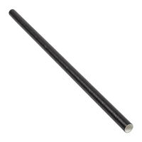 Surge 10223 Fat Straw, Unwrapped, 8MM, Black, Paper - 7-3/4"