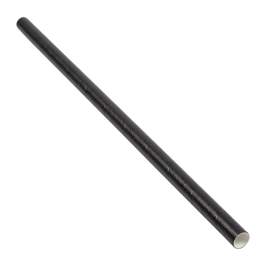 STRAW PAP 7.7" GIANT BLK (8)