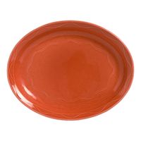 Syracuse China 903034 001 Cantina Carved Platter, Cayenne,
China - 13-5/8" x 10-1/2"