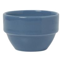 Syracuse China 903043370 Cantina Uncarved Stacking Bouillon,
Blueberry, Porcelain - 8 oz