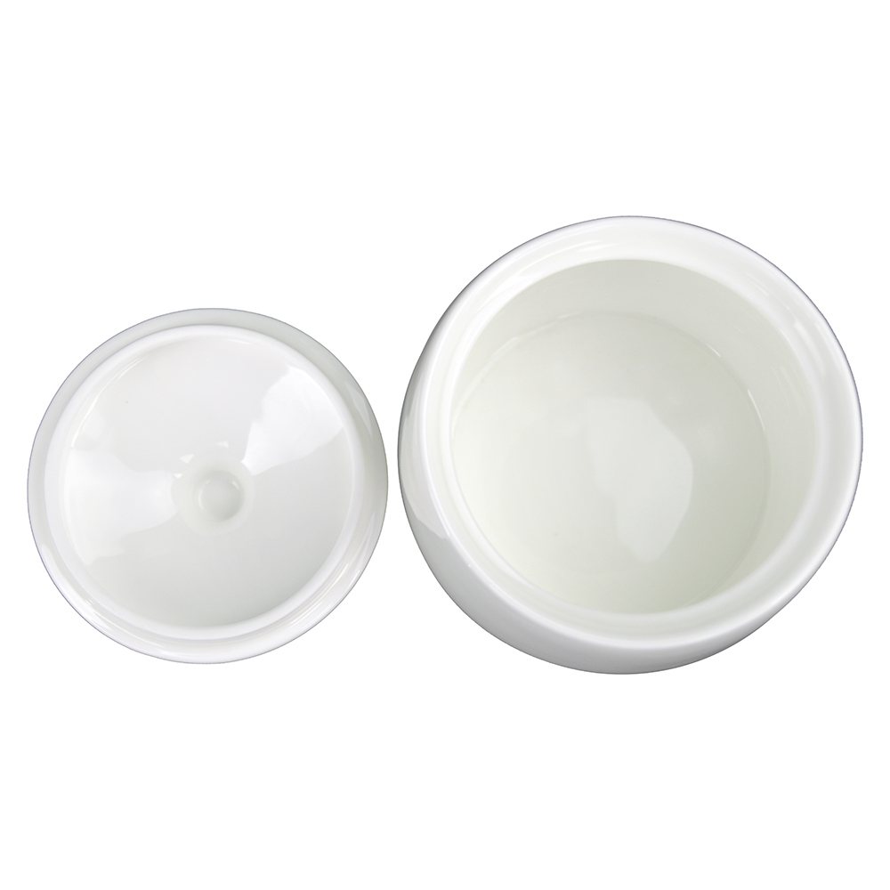 10 OZ SUGAR POT W/LID WHT (1)