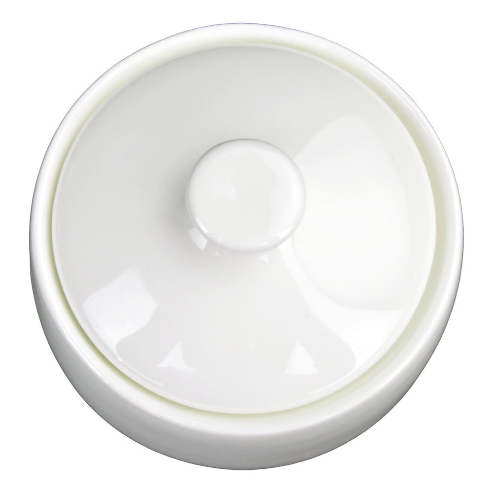 10 OZ SUGAR POT W/LID WHT (1)