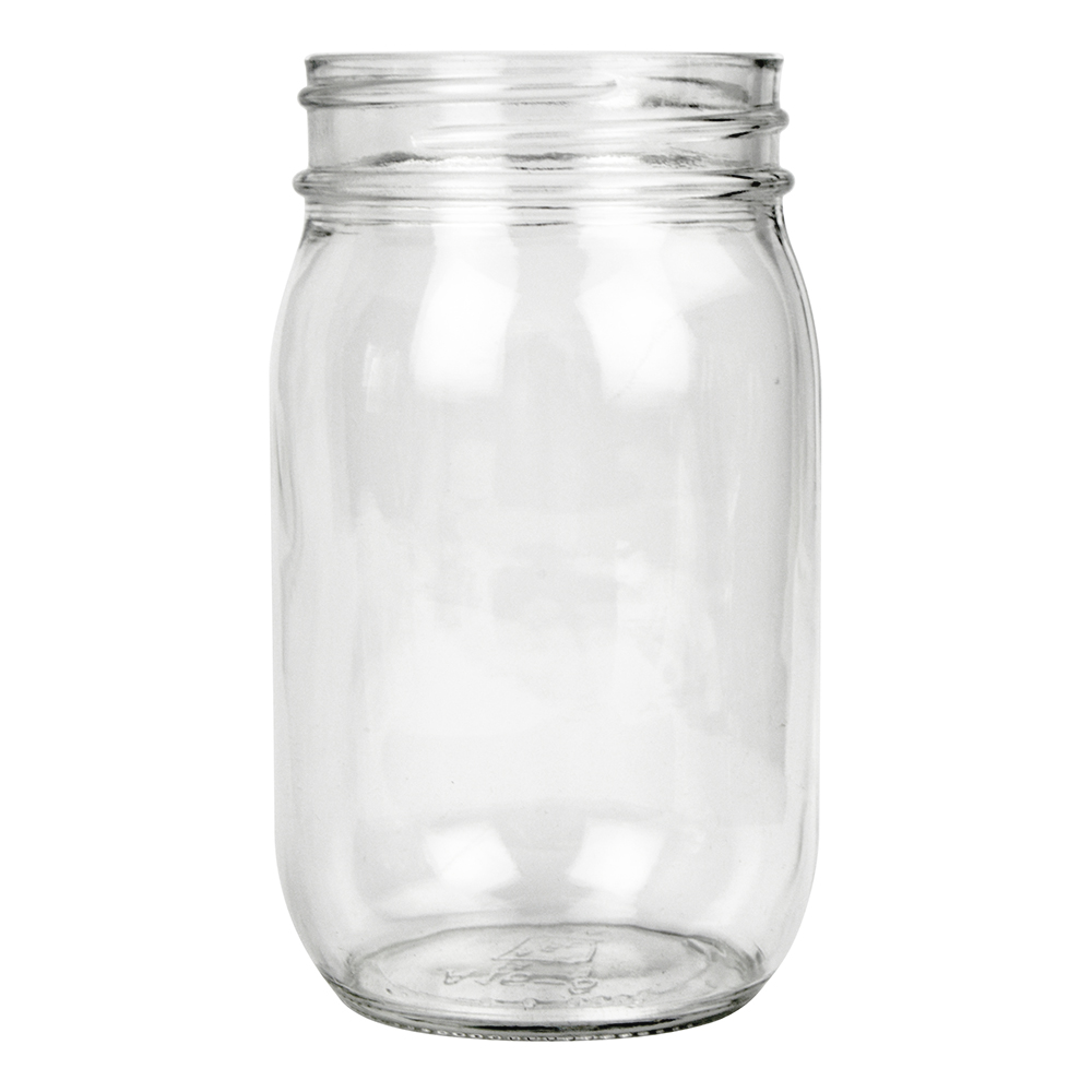 16 OZ MASON JAR GLASS(12)