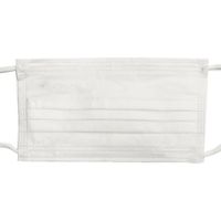 Disposable Face Mask, 3 Ply, White - 10 ct