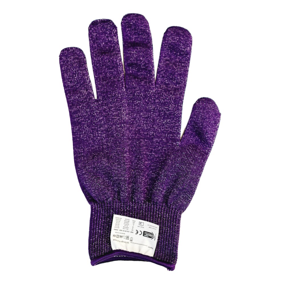 CUT RESISTANT GLOVE LARGE PURP