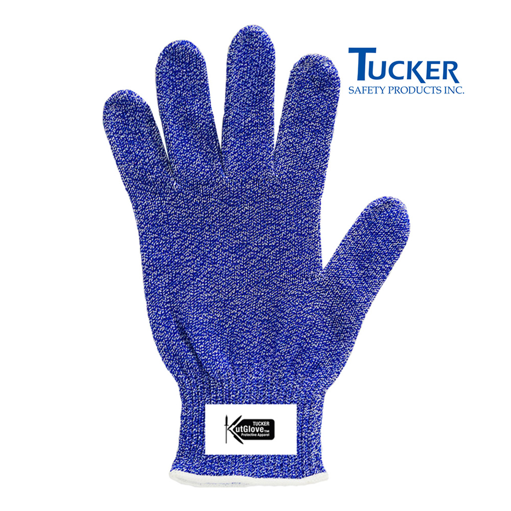 CUT RESISTANT GLOVE LRG BLU(6)