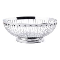 TableCraft 6170 Regent Basket, Round, 18/8 Stainless Steel -
8" x 3-1/4"