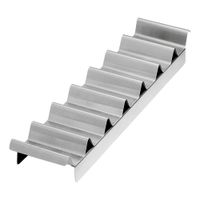 TableCraft 937 Hot Dog/Taco Prep Tray, Holds Seven Hot
Dogs/Tacos, Stainless Steel - 18-1/4" x 4"