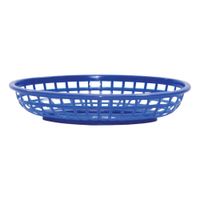 TableCraft 1074BL Classic Basket, Oval, Royal Blue, Plastic
- 9-3/8" x 6" x 1-7/8"