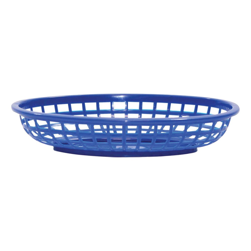 BASKET, CLASSIC, BLUE, OVAL