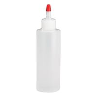 TableCraft 1104 Squeeze Bottle, Clear/Red, Plastic - 4 oz